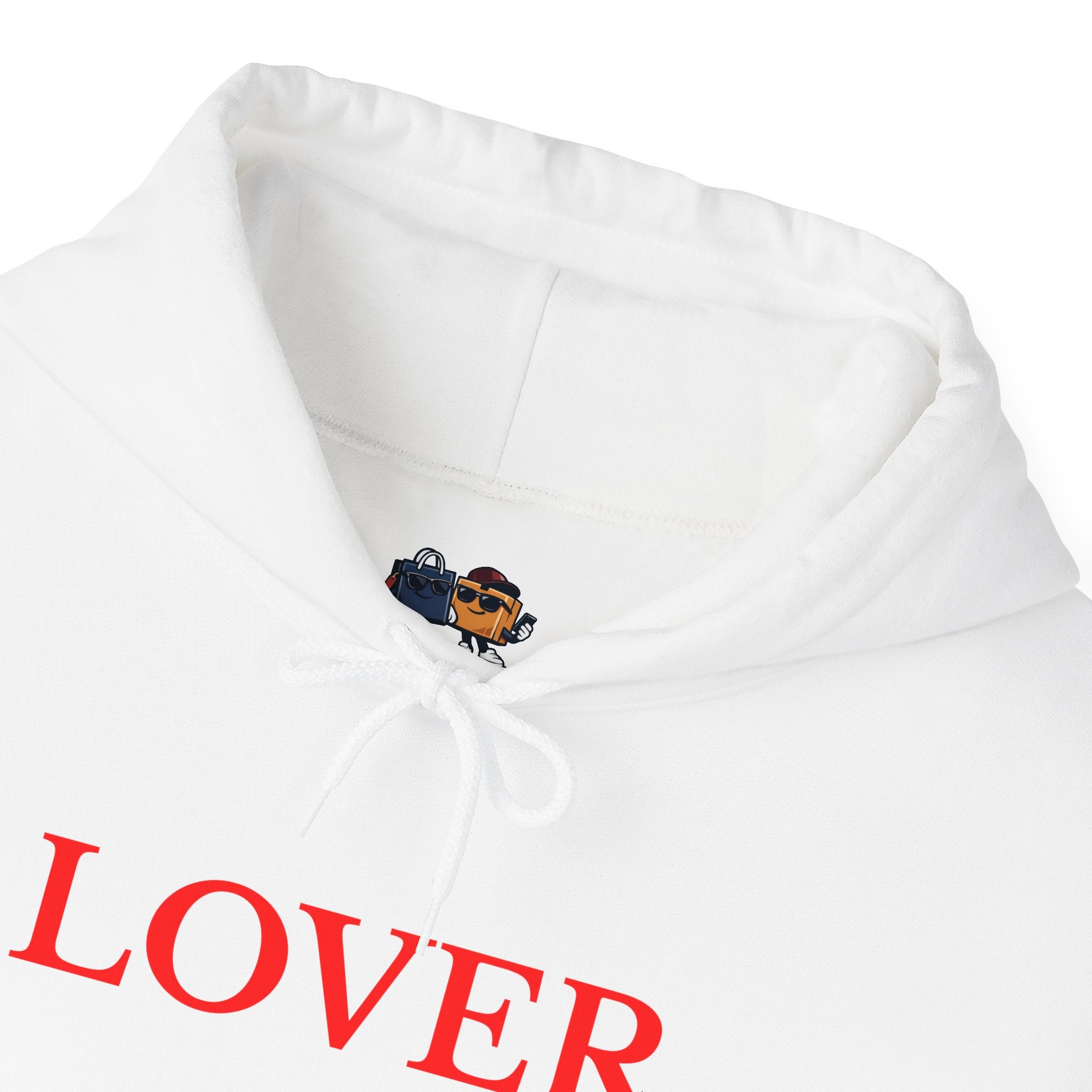 "Lover." Minimal Heavy Blend Hoodie