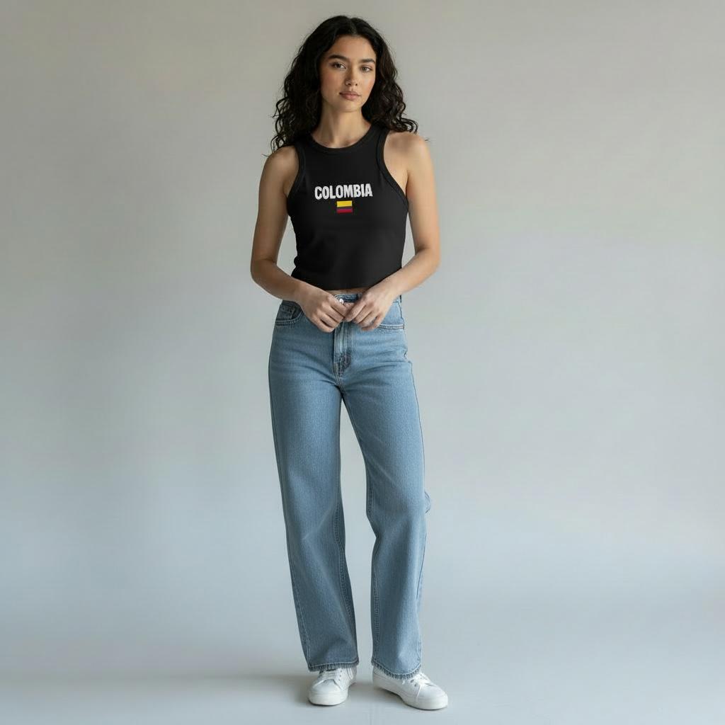 "Colombia" World Cup Fever Women's Cropped Tank