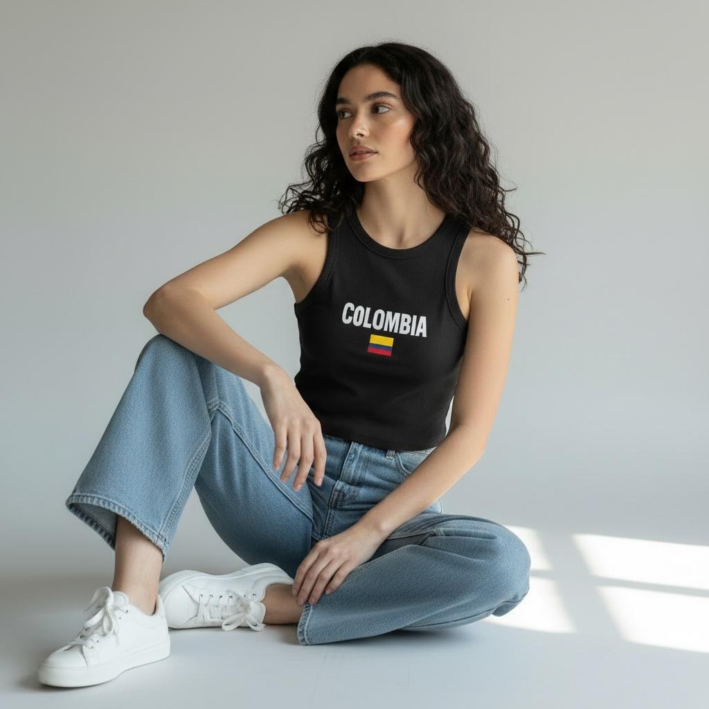 "Colombia" World Cup Fever Women's Cropped Tank