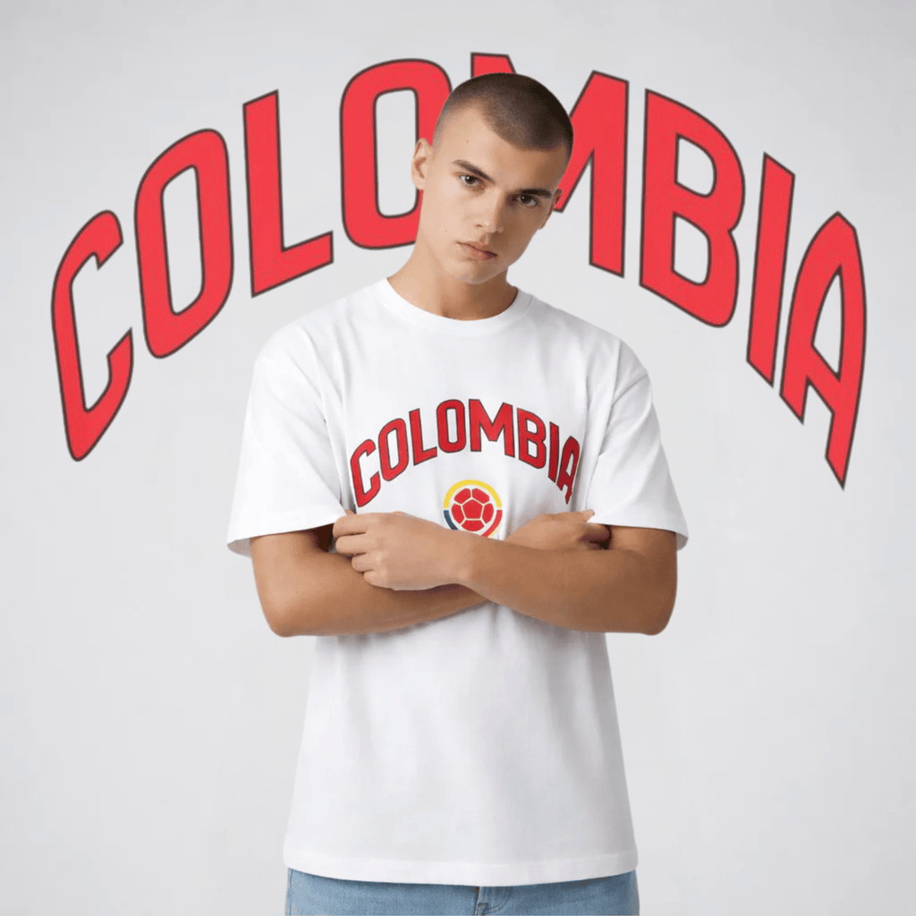 "Colombia" World Cup Fever Football Tee