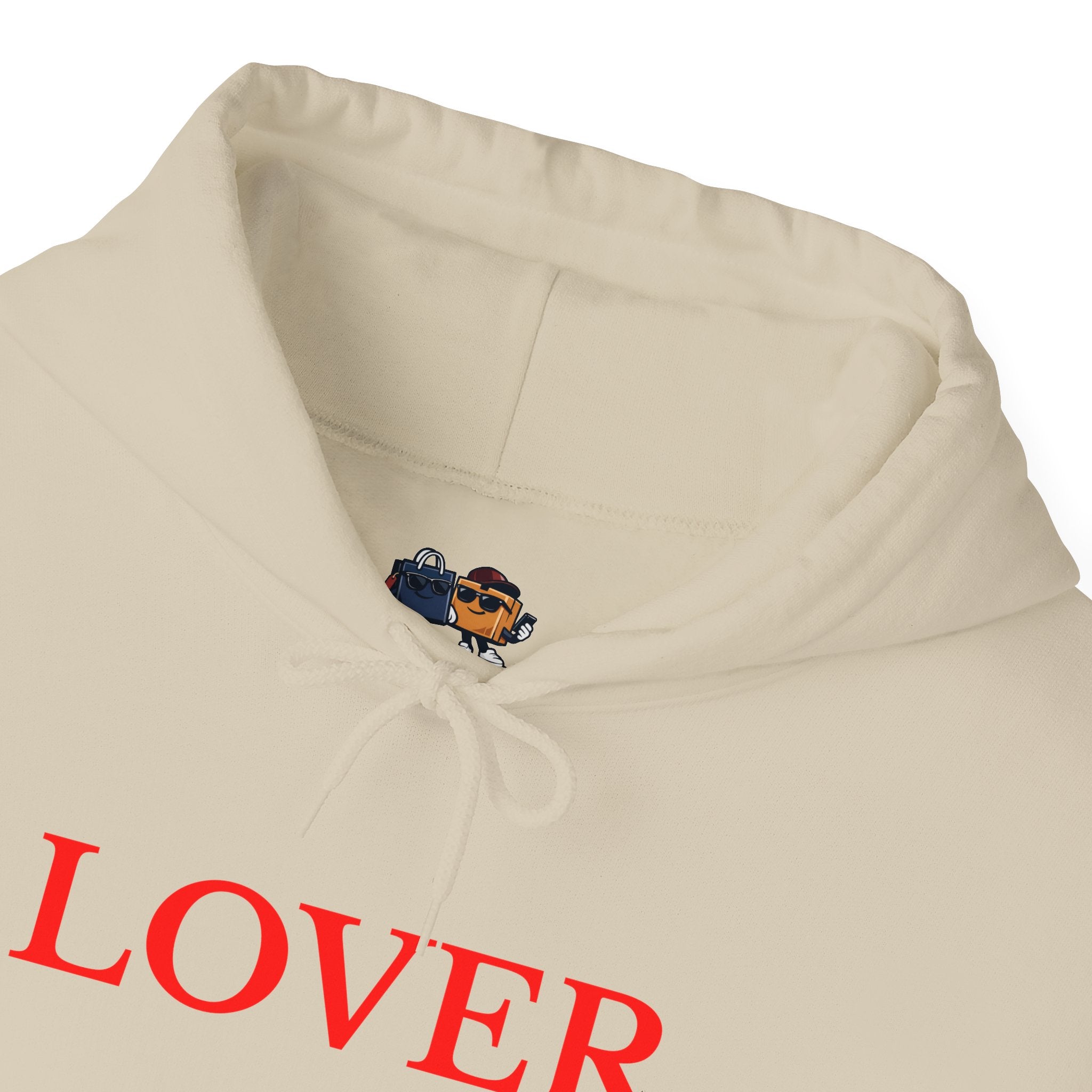 "Lover." Minimal Heavy Blend Hoodie