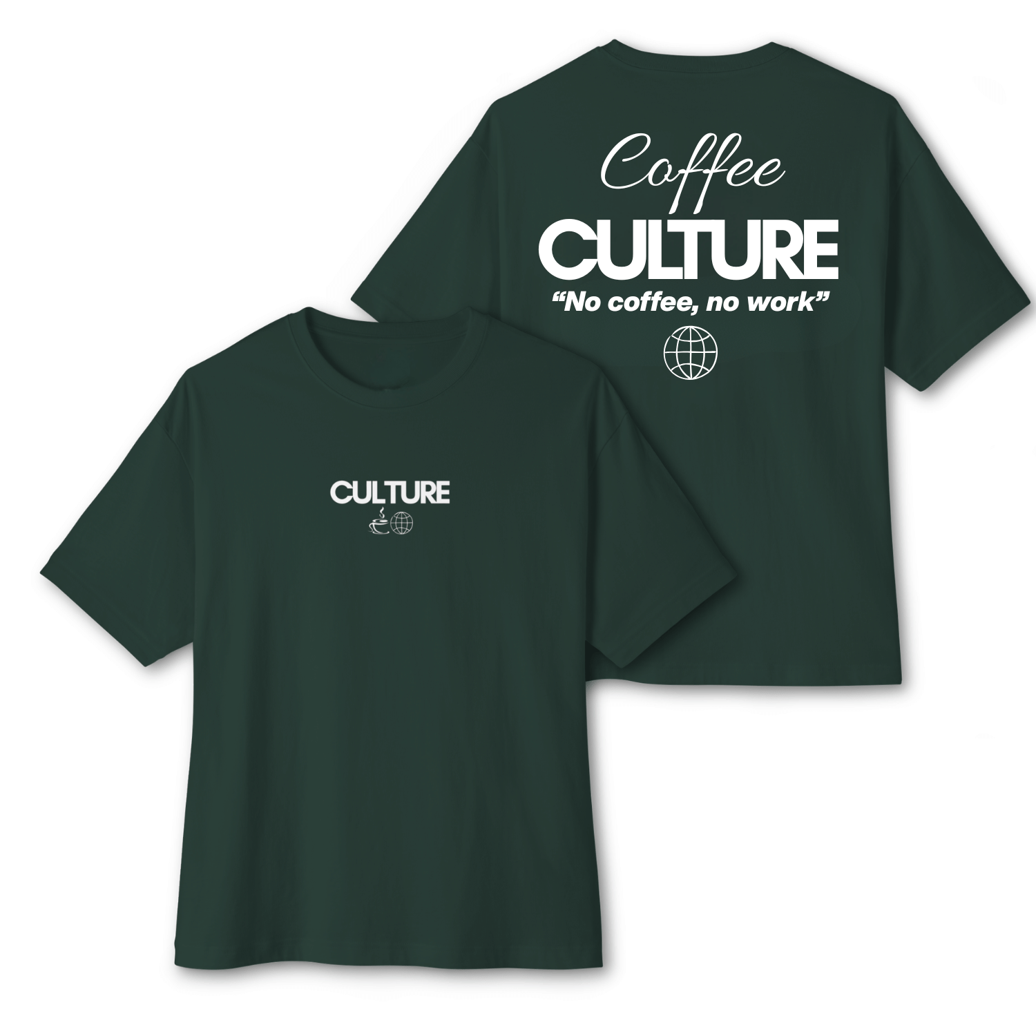 "No Coffee, No Work" Heavyweight Tee