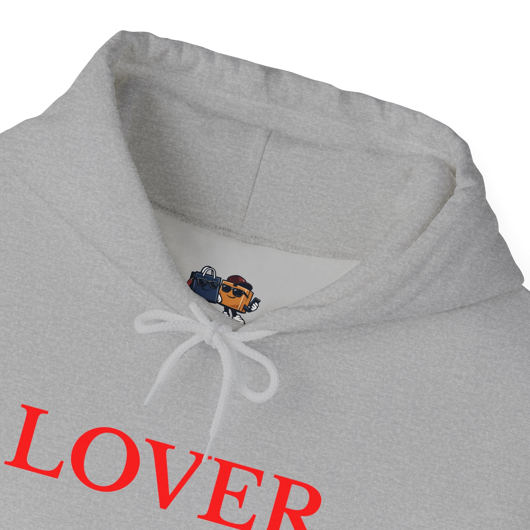 "Lover." Minimal Heavy Blend Hoodie